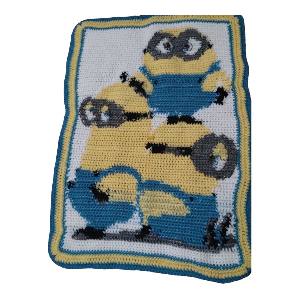 Crotchet Minions Blanket‎ 30"x 20"